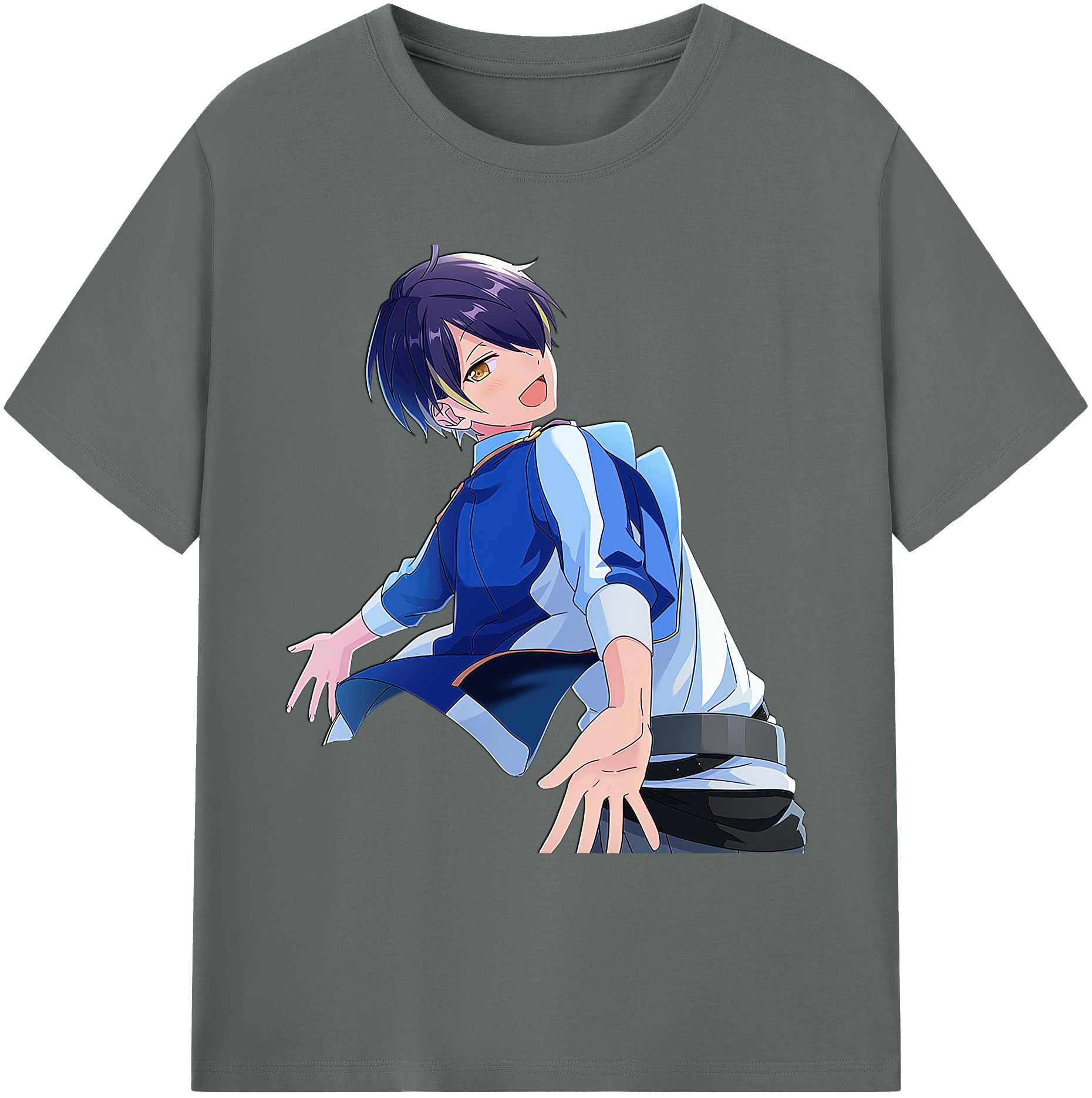 （画像用） あんさんぶるスターズ! Ensemble Stars 綿100％ メンズ半袖Tシャツ｜肌触りやわらか＆通気性